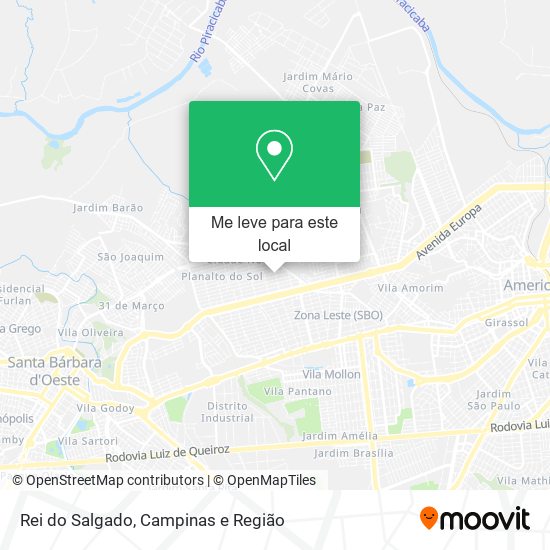 Rei do Salgado mapa