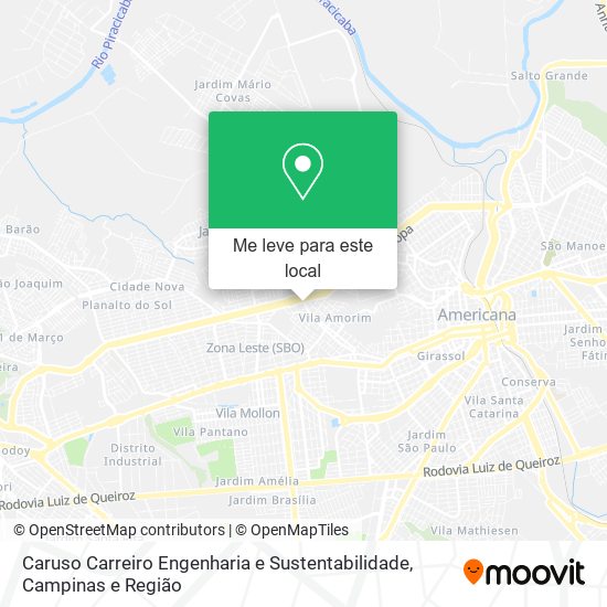 Caruso Carreiro Engenharia e Sustentabilidade mapa