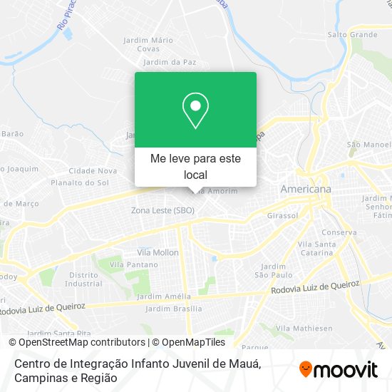 Centro de Integração Infanto Juvenil de Mauá mapa