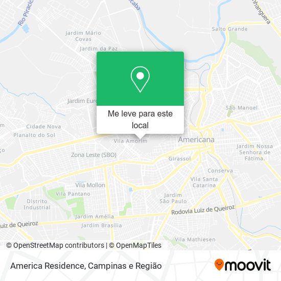 America Residence mapa