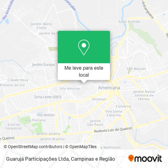 Guarujá Participações Ltda mapa