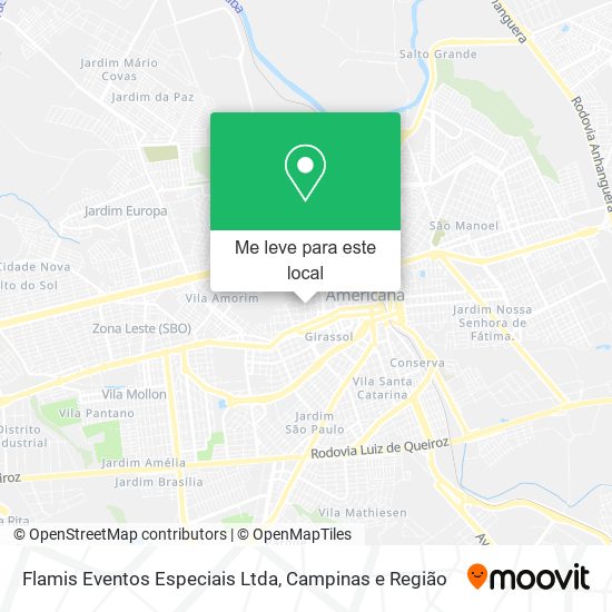 Flamis Eventos Especiais Ltda mapa