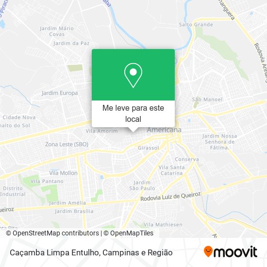 Caçamba Limpa Entulho mapa