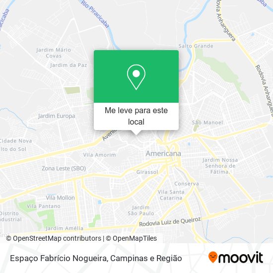 Espaço Fabrício Nogueira mapa