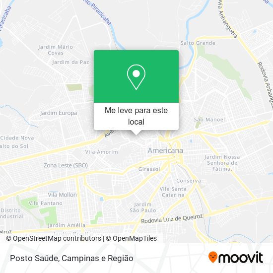 Posto Saúde mapa