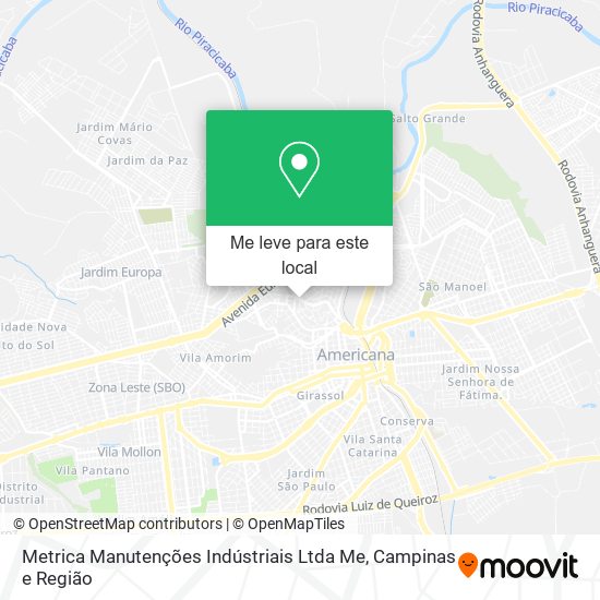Metrica Manutenções Indústriais Ltda Me mapa