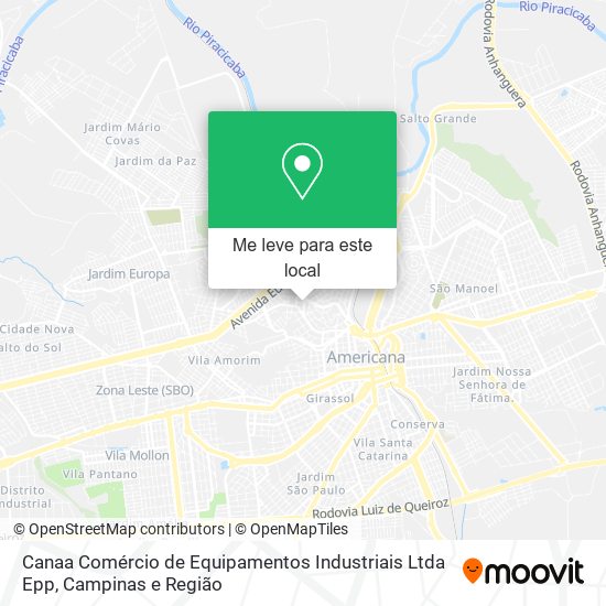 Canaa Comércio de Equipamentos Industriais Ltda Epp mapa