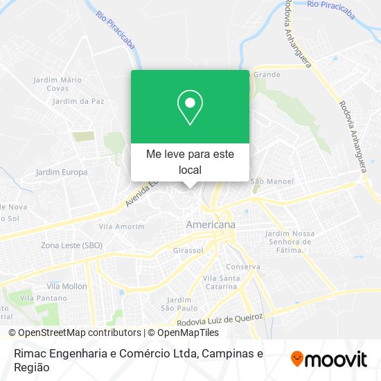 Rimac Engenharia e Comércio Ltda mapa