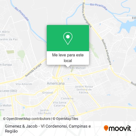 Gimenez & Jacob - Vl Cordenonsi mapa