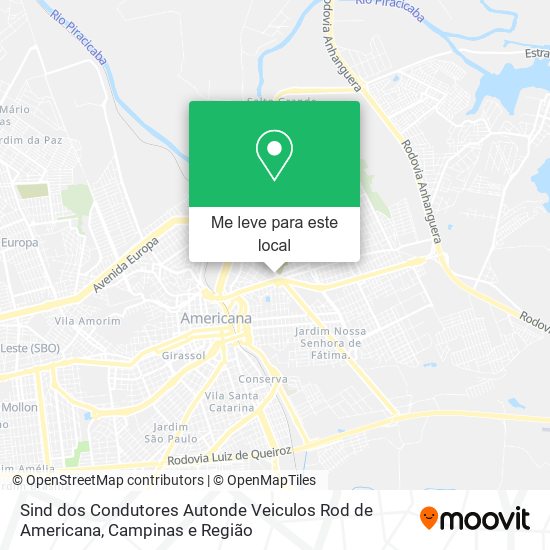 Sind dos Condutores Autonde Veiculos Rod de Americana mapa