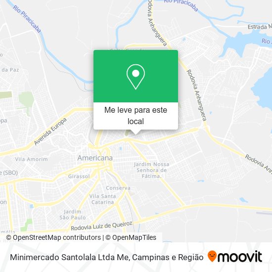 Minimercado Santolala Ltda Me mapa