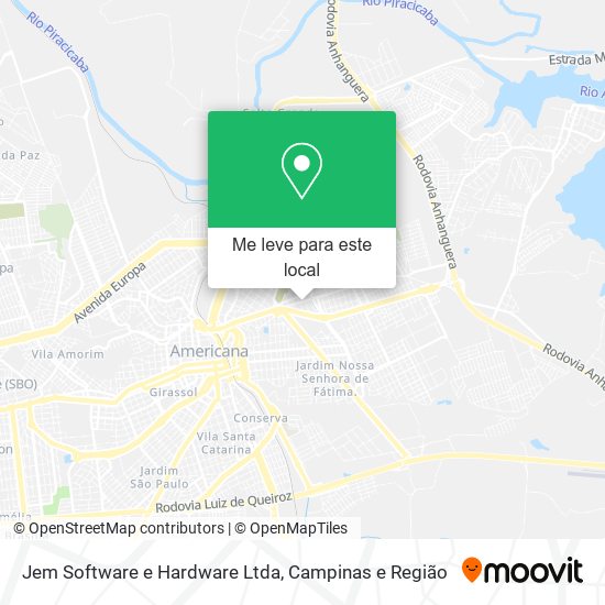 Jem Software e Hardware Ltda mapa