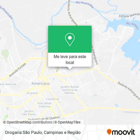 Drogaria São Paulo mapa