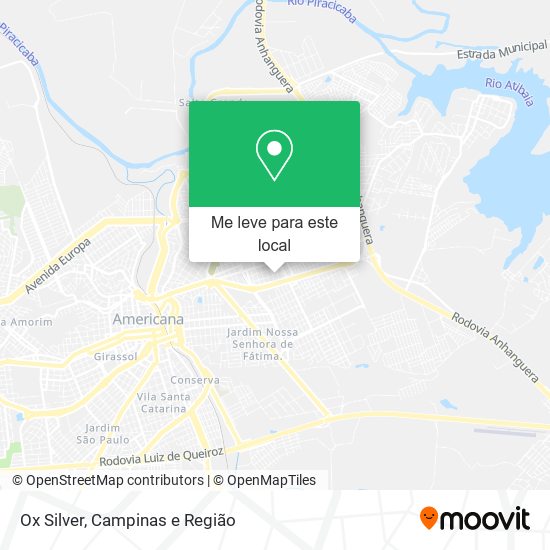 Ox Silver mapa