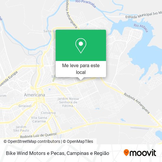 Bike Wind Motors e Pecas mapa