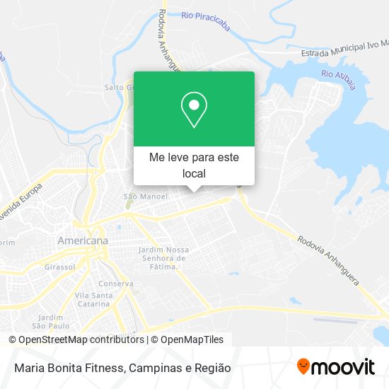 Maria Bonita Fitness mapa