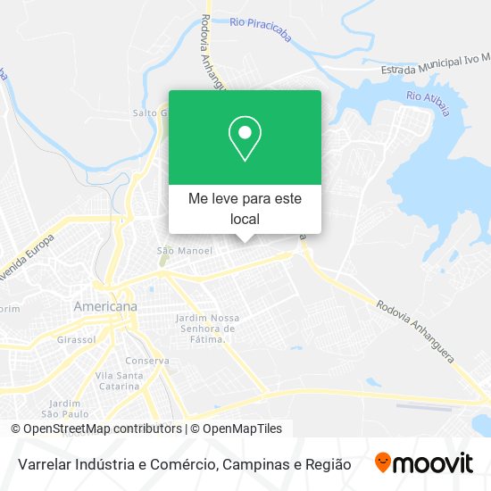 Varrelar Indústria e Comércio mapa