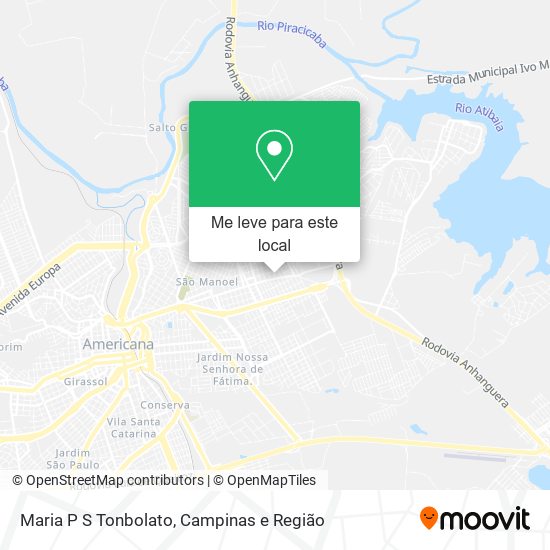 Maria P S Tonbolato mapa