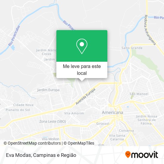 Eva Modas mapa