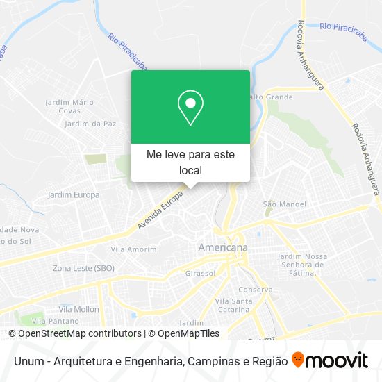 Unum - Arquitetura e Engenharia mapa