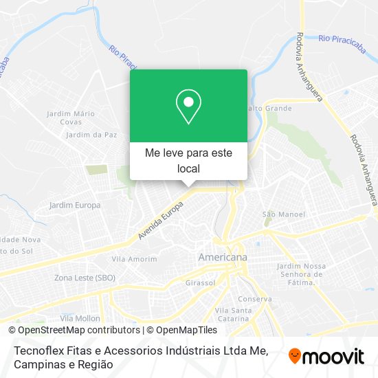 Tecnoflex Fitas e Acessorios Indústriais Ltda Me mapa