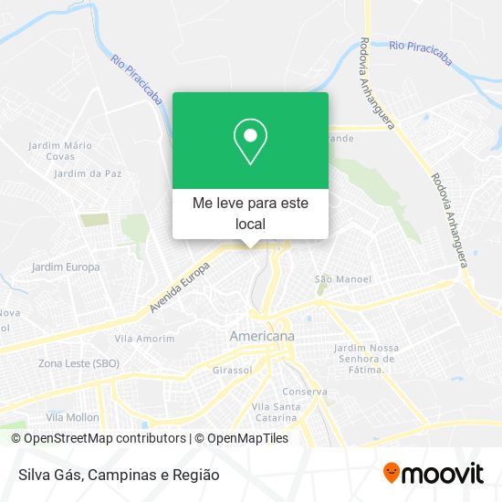 Silva Gás mapa