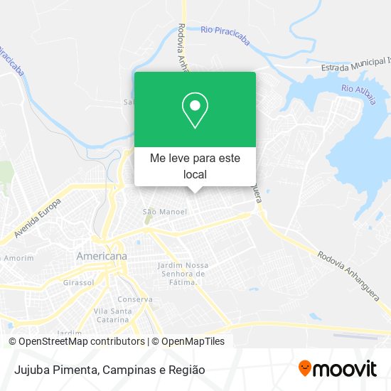 Jujuba Pimenta mapa