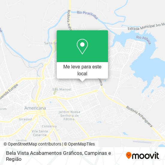 Bela Vista Acabamentos Gráficos mapa