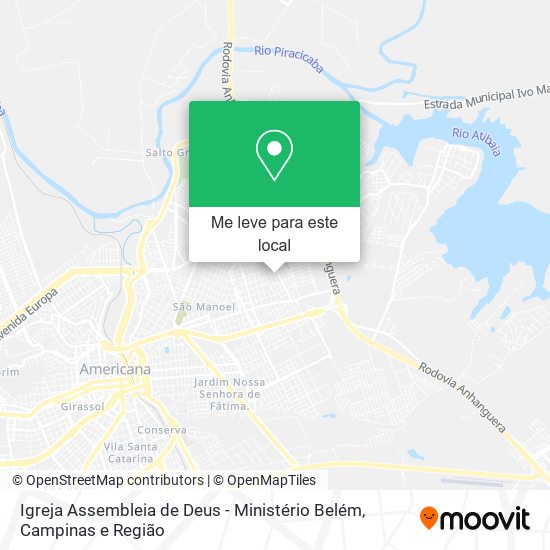 Igreja Assembleia de Deus - Ministério Belém mapa