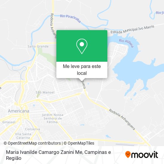 Maria Ivanilde Camargo Zanini Me mapa