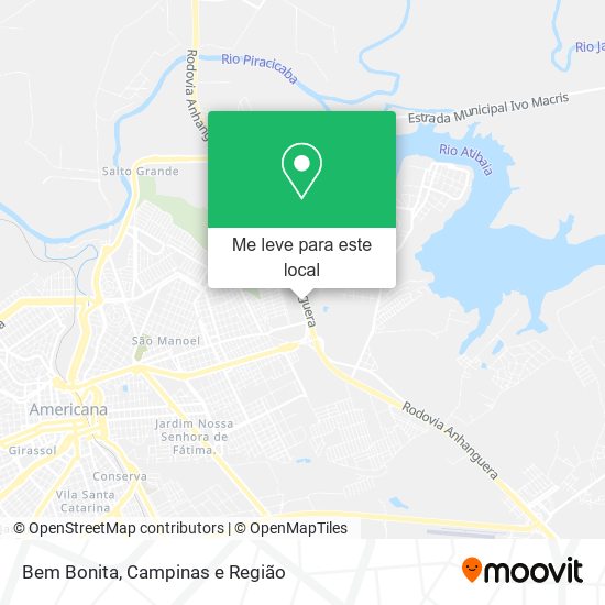 Bem Bonita mapa