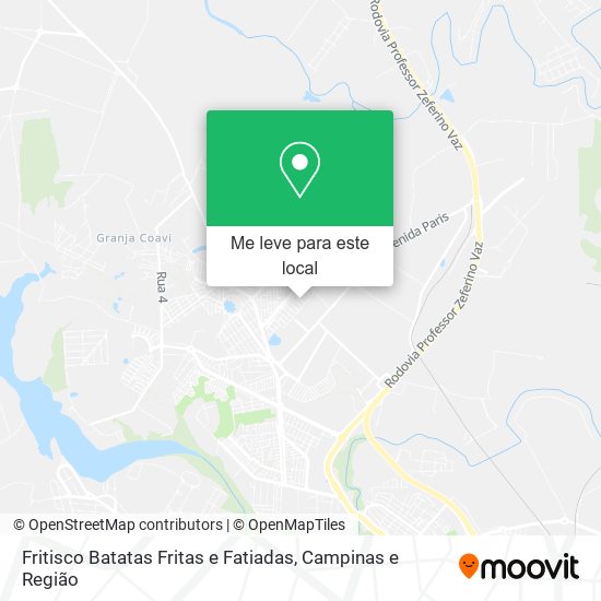 Fritisco Batatas Fritas e Fatiadas mapa