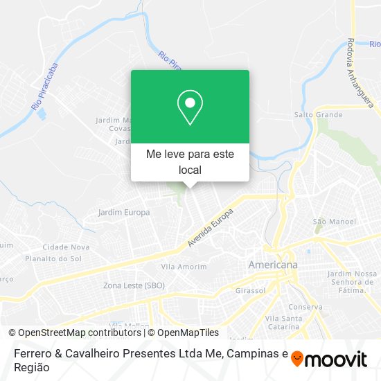 Ferrero & Cavalheiro Presentes Ltda Me mapa