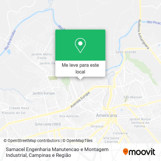 Samacel Engenharia Manutencao e Montagem Industrial mapa