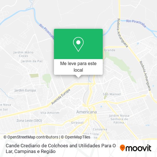 Cande Crediario de Colchoes and Utilidades Para O Lar mapa