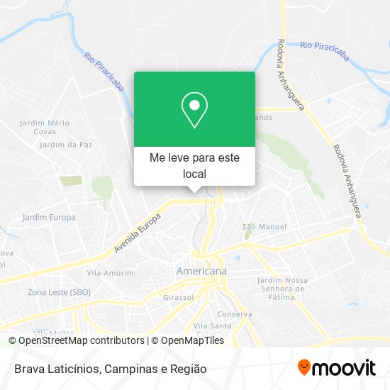 Brava Laticínios mapa