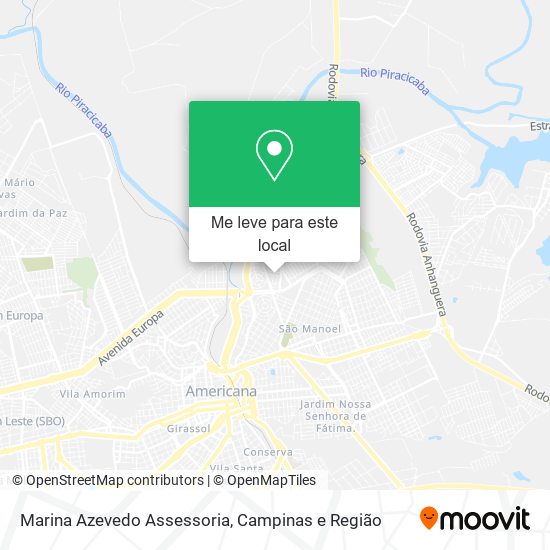 Marina Azevedo Assessoria mapa