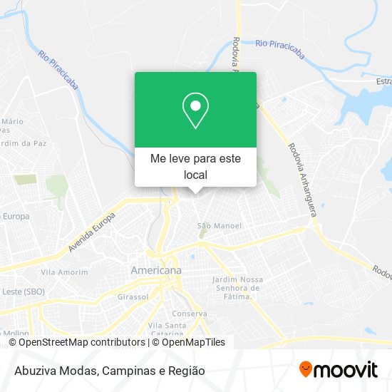 Abuziva Modas mapa