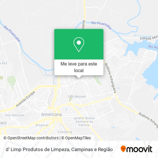 d' Limp Produtos de Limpeza mapa