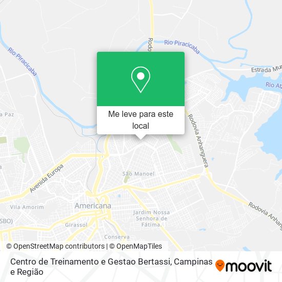 Centro de Treinamento e Gestao Bertassi mapa