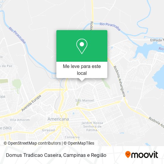 Domus Tradicao Caseira mapa