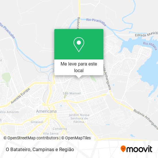 O Batateiro mapa