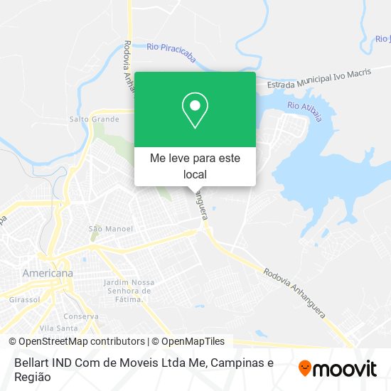 Bellart IND Com de Moveis Ltda Me mapa