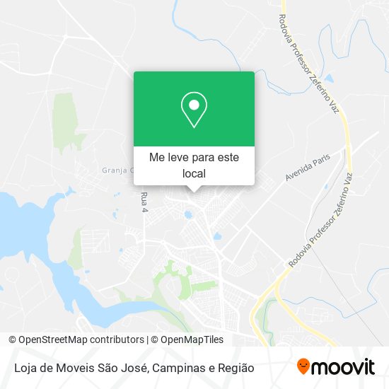 Loja de Moveis São José mapa