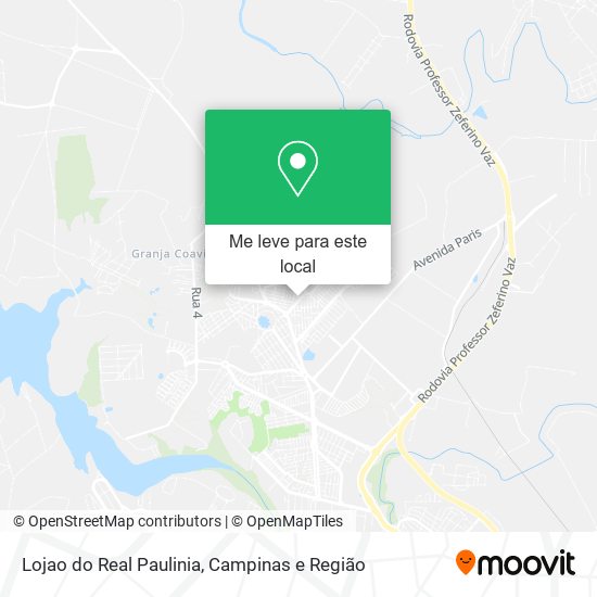 Lojao do Real Paulinia mapa