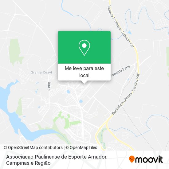 Associacao Paulinense de Esporte Amador mapa