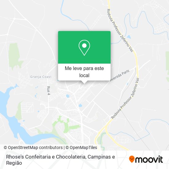 Rhose's Confeitaria e Chocolateria mapa
