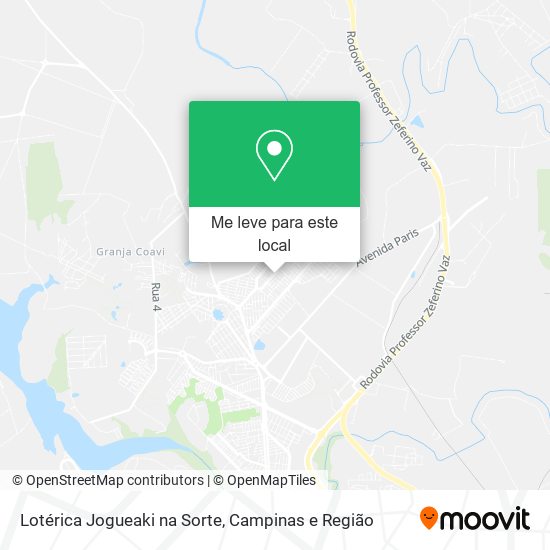 Lotérica Jogueaki na Sorte mapa