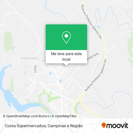 Costa Supermercados mapa