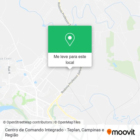 Centro de Comando Integrado - Teplan mapa